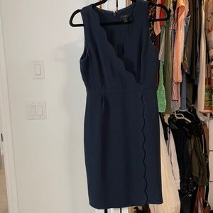 J Crew Scalloped Dress